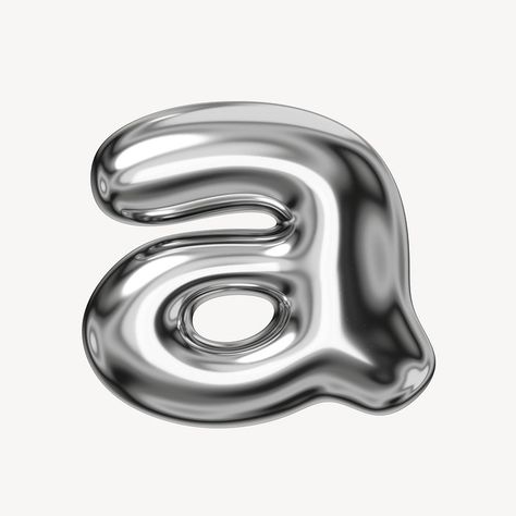 K alphabet, 3D chrome metallic | Premium PSD - rawpixel Balloon Alphabet, P Alphabet, A Alphabet, H Alphabet, Alphabet 3d, 3d Chrome, Silver Balloon, Pretty Pink Princess, Metallic Balloons