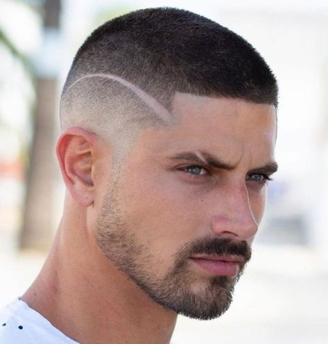 Zero Cut With Stripes Zero Cut Hairstyles For Men, Mens Wavy Haircuts, Types Of Fade Haircut, Mens Haircuts Straight Hair, Trendy Mens Hairstyles, Mens Medium Length Hairstyles, Short Fade Haircut, Cool Boys Haircuts