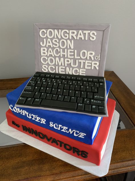 Computer Science Graduation Party Ideas, Computer Science Graduation Pictures, Science Graduation Pictures, Science Graduation Party, Computer Science Graduation, Romantic Rain Quotes, Computer Cake, College Graduation Cakes, College Computer