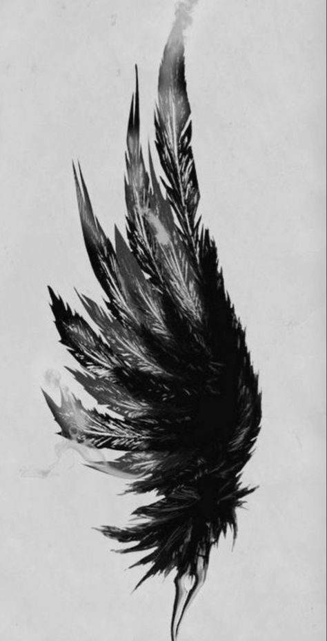 Tattoo Feather, Crow Tattoo, Sak Yant, Wings Drawing, Unique Butterfly, Norse Tattoo, Angel Tattoo Designs, Raven Tattoo, Trendy Tattoo