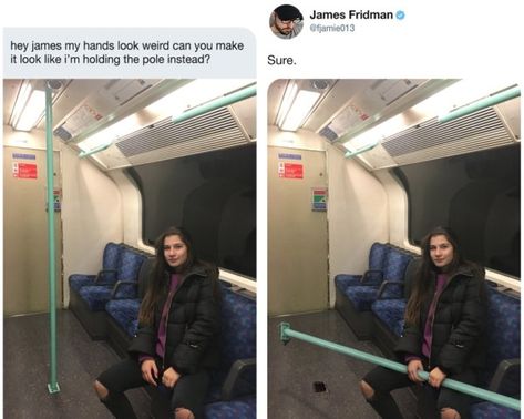 16 More Victims of the Photoshop Troll James Fridman Funny Photo Editing, James Fridman, Photoshop Help, We Have A Winner, Photoshop Fail, Funny Photoshop, Photoshop Pics, Photoshop Photos, Memes Humor