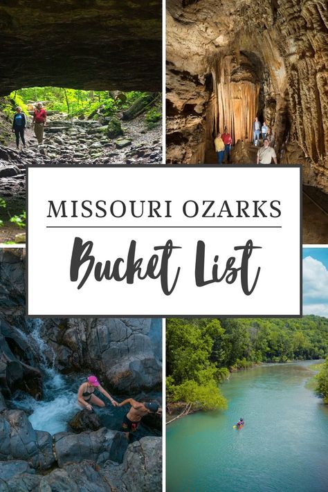 My Missouri Ozarks Bucket List - Oh My! Omaha Missouri Things To Do, Ozark Vacation Missouri, Missouri Travel Places To Visit, Living In Missouri, What To Do In Missouri, Camping In The Ozarks, Missouri Hiking Trails, Weekend Getaway Ideas Missouri, Lake Of Ozarks Missouri Things To Do