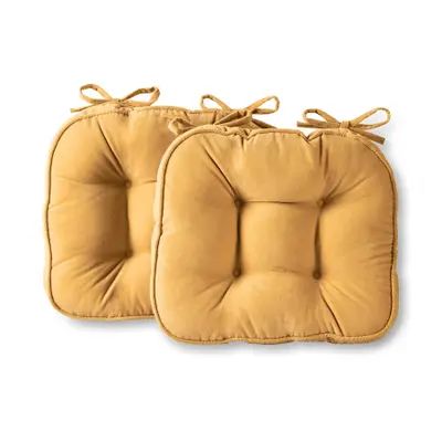 Buy Chair Cushions & Pads Online at Overstock | Our Best Table Linens & Decor Deals Indoor Chair Cushions, Dining Chair Pads, Kitchen Chair Cushions, Linen Chair, Indoor Chairs, Indoor Dining, Chair Seat Cushion, Dining Chair Cushions, Chair Cushion