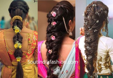 south indian wedding hairstyles South Hairstyles Indian Weddings, Hairstyle For South Indian Wedding, Hairstyles Wedding South Indian, Engagement Hairdo South Indian, Reception Hairstyles Indian Saree, South Indian Wedding Hairstyles Braids, Reception Hairstyles Indian, Bridal Hairstyle For Reception, Fishtail Braids