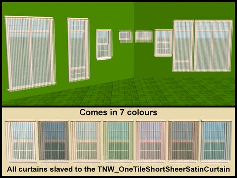 TheNinthWaveSims: The Sims 2 - TNW's Sheer Satin Curtains - Remade Sims 2 Curtains, Satin Curtains, Sims Four, The Sims 2, Apartment Life, Sims Mods, Sheer Curtain, Free Sites, Curtain Decor