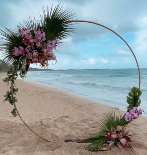 Hawaiian Wedding Backdrop, Tropical Party Photo Backdrop, Hawaiian Wedding Arch, Tropical Photo Backdrop, Hawaiian Backdrop, Tropical Ceremony, Arch Photo Backdrop, Easter Photo Booth, Round Wedding Arch