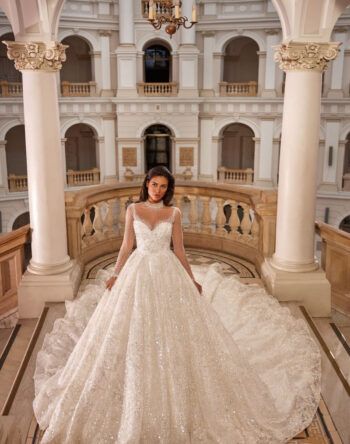 Buy wedding dress Lyusayann from the producer - Anna Sposa Group Luxury Wedding Dress Ballgown, Castle Wedding Dress, Tailored Wedding Dress, Buy Wedding Dress Online, Off Shoulder Wedding Dress, Wedding Dresses Cinderella, Buy Wedding Dress, Designer Bridal Gowns, Affordable Wedding Dresses