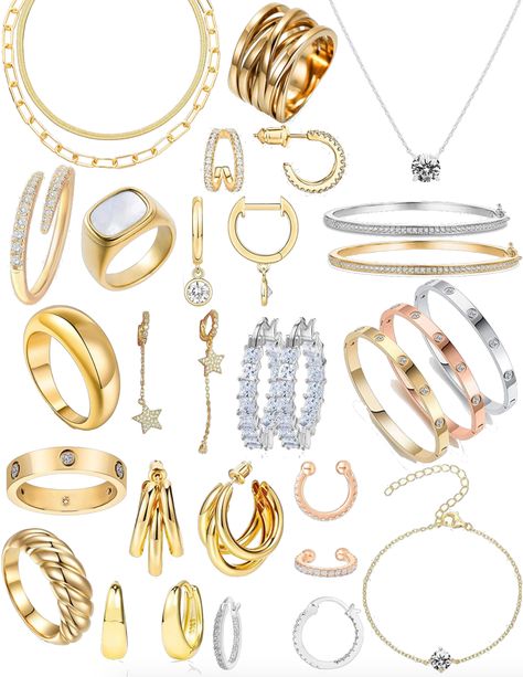 This week on the blog, I share all the fabulous finds I found for chic and inexpensive jewelry! You can read and shop in the blog post! #paigegoesposh #jewelry #fashion #fashionblogger Maximalist Jewelry, Paper Clip Bracelet, Gifts 2021, Jewelry Looks, Inexpensive Jewelry, Solitaire Diamond, The Chic, Paper Clip, Diamond Studs