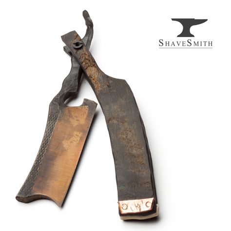 Aethiopicus - 8/8 Primitive Forged Custom Straight Razor Custom Straight Razors, Tattoo Man, Straight Razor Shaving, Barber Razor, Abercrombie Men, Wing Boots, Barber Shop Decor, Ginger Beard, Straight Blade