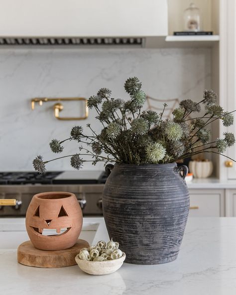 Our Vintage Black Jar is perfect for your Halloween decor, whether filled with seasonal picks or used as a standalone piece. With its unique character and dual handles, it adds a touch of timeless mystery to your space. *Each piece is truly one-of-a-kind with its own distinct marks and aging details.Dimensions: 10"W x 10"H x 10"D All seasonal items are FINAL SALE Black Vase Fall Decor, Pot Decor, Fall Furniture, Wild Meadow, Dining Table Lighting, Thanksgiving Tablescape, Fall Mood, Sideboard Bar, Coastal Lifestyle