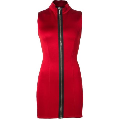 ANTHONY VACCARELLO zip dress (£1,004) ❤ liked on Polyvore featuring dresses, short dresses, zipper dress, zipper mini dress, sleeveless dress, red mini dress and zip front dress Front Zipper Dress, Red Fitted Dress, Tight Dress Outfit, Zip Front Dress, Red Sleeveless Dress, Red Cocktail, Red Cocktail Dress, Sleeveless Short Dress, Zipper Dress