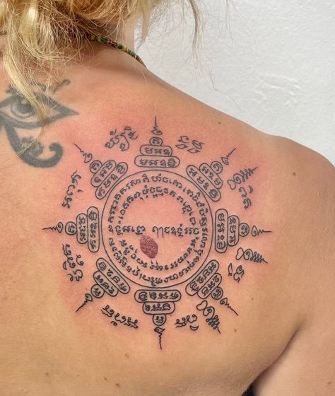 Yant Pad #sakyant #sakyantattoo #yant #yantra #sakyantthai Writing Tattoo, Sak Yant Tattoo, Sak Yant, Thai Tattoo, Writing Tattoos, Burmese, Tattoo Studio, Myanmar, Writing