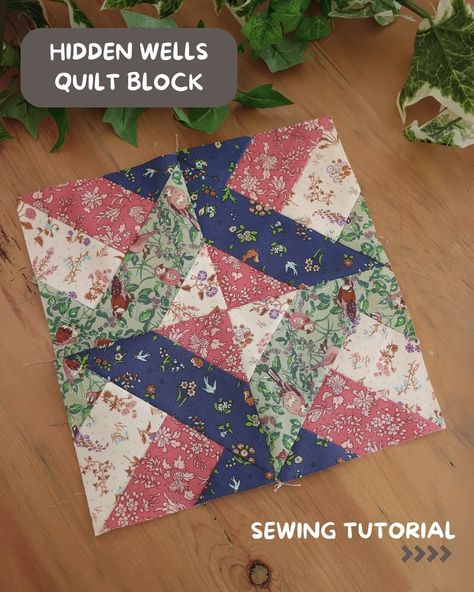 Kimberley Hind | sewing | | revisiting one of my favourite sewing projects 🏹💌 the reverse appliqué heart sewing tutorial is on YouTube & website 🪡 | Instagram Hidden Wells Quilt Block, Hidden Wells Quilt Pattern, Hidden Wells Quilt, Heart Sewing, Butterfly Quilt Pattern, Free Applique Patterns, Youtube Website, Woodland Walk, Butterfly Quilt