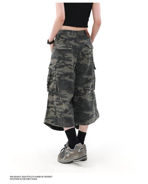 Oversized Faded Camo Cargo Shorts • Black Vault: Mr Nearly • Shop Innovative Fashion Styles From Asia . . #streetwear #streetfashion #outfitidea #grunge #mensfashion #y2k Character Clothes, Camo Cargo Shorts, Urban Streetwear, Innovative Fashion, Japanese Street Fashion, Edgy Look, Street Wear Urban, Sweaters Knitwear, Cosplay Outfits