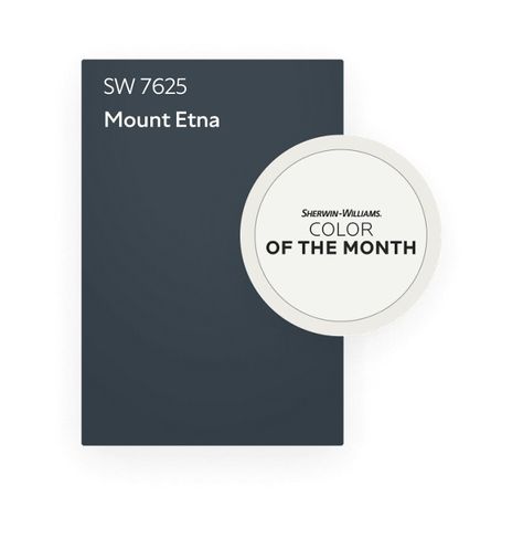 Mount Etna October 2024 Color of the Month | Sherwin-Williams Mount Etna Sherwin Williams Exterior, Mount Etna Paint, Mount Etna Sherwin Williams, Sherwin Williams Mount Etna, Deep Blue Paint, Blue Paint Color, Color Of The Month, Mount Etna, 2024 Color