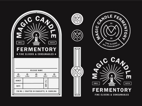 Candle Graphic, Apothecary Design, Magic Candle, Candle Labels Design, Candle Logo, 카페 인테리어 디자인, Candle Branding, 3d Studio, Seal Design