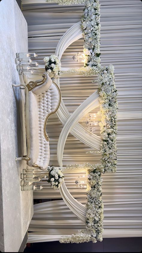 Engagement Stage Decoration, Engagement Stage, Reception Stage Decor, Nikah Decor, Simple Stage Decorations, Engagement Decoration, Reception Stage, Wedding Stage Backdrop, Wedding Stage Decor