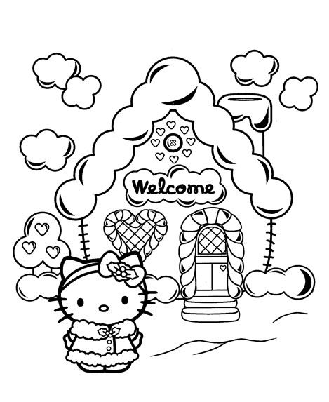 HELLO KITTY COLORING: HELLO KITTY CHRISTMAS COLORING SHEETS Hello Kitty Coloring Pages, Hello Kitty Book, Kitty Coloring Pages, Hello Kitty Imagenes, Hello Kitty Colouring Pages, Images Hello Kitty, Christmas Coloring Sheets, Hello Kitty House, Kitty Christmas