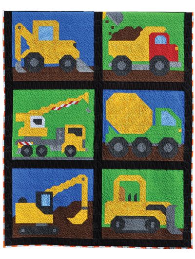 Twin Size Quilt Pattern, Truck Quilt, Tractor Quilt, Panda Quilt, Camper Quilt, Baby Boy Quilt Patterns, Quilt Animals, Pig Quilt, Car Quilt