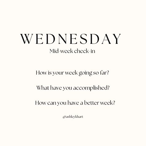 Mid Week Check In Questions, Weekly Check In Journal Prompts, Midweek Journal Prompts, Start Of Week Check In, New Week Prompts, Wednesday Check In, Mid Week Reset, Weekly Check In Journal, Midweek Check In