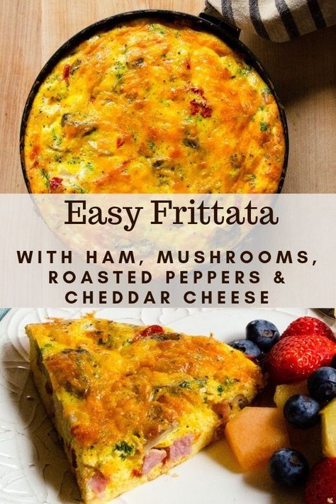 Basic Frittata | Blue Jean Chef - Meredith Laurence Fritata Recipe, Frittata Recipes Breakfast, Fritatta Recipe, Mushrooms Roasted, Easy Frittata Recipe, Baked Frittata, Easy Frittata, Blue Jean Chef, Breakfast Frittata