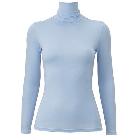 UNIQLO HEATTECH Polo Neck Long Sleeve T-Shirt ($15) ❤ liked on Polyvore featuring tops, t-shirts, layered tops, blue t shirt, uniqlo t-shirts, blue long sleeve t shirt and blue long sleeve tee Light Blue Turtleneck, Convention Outfits, Uniqlo Heattech, Long Sleeve Layering, Turtleneck T Shirt, Layered Shirts, Blue Long Sleeve Shirt, Layered Tops, Swaggy Outfits