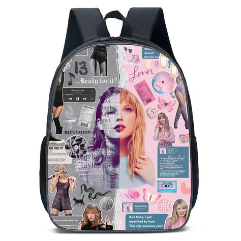 Taylor Swift,1989 Taylors Version,Taylor Swift Bag,1989 Backpack Student Shoulder Bag Travel Laptop Backpack Gift - Walmart.com Taylor Swift Gift Bags, Taylor Swift Backpack, Taylor Swift Bag, Workout Bag Essentials, Tyler Swift, 1989 Taylors Version, Taylor Swift Cat, Swift Party, Taylor Swift Merchandise