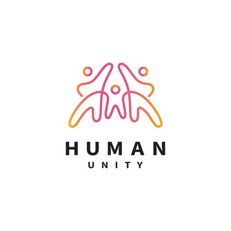 Vector human unity family together with ... | Premium Vector #Freepik #vector #together #unity #union #community Family Logo Ideas, Togetherness Logo, Diversity Logo, Community Logo Design, Hr Logo, Human Logo Design, Unity Logo, Conference Branding, Union Logo