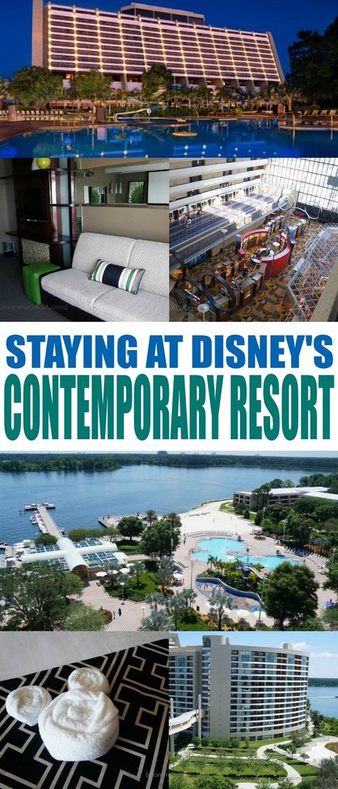 Disney Deluxe Resorts, Disney World For Adults, Disney Contemporary Resort, Disney World Hotels, Disney World Vacation Planning, Contemporary Resort, Disney Hotels, Disney Vacation Planning, Disney Vacation Club