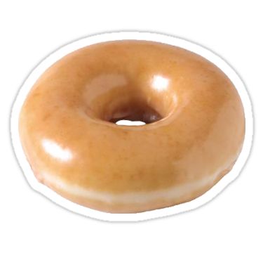 "Krispy Kreme Original Glazed Donut" Stickers by emirichi | Redbubble Doughnut Sticker, Donut Sticker, Donut Cartoon, Krispy Kreme Doughnut, Shop Window Stickers, Doughnut Shop, Krispy Kreme, Honey Glaze, Donut Glaze