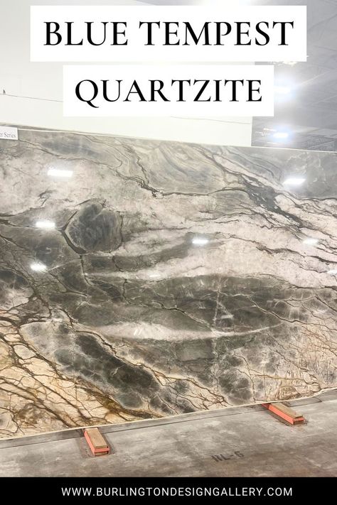 Blue Tempest Quartzite offers a captivating blend of gray, brown, and blue hues, creating a dynamic and visually striking appearance. Its natural veining adds depth and character to any space, making it an ideal choice for elegant countertops or statement feature walls. Click the link to learn more about Blue Tempest Quartzite and view pricing and availability online. Call 469-248-3210. We are one of the largest design galleries in Dallas, TX. Beautiful Tile Bathroom, Blue Quartzite, Butler’s Pantry, Stormy Sky, Quartzite Countertops, Metamorphic Rocks, Feature Walls, Grey Clouds, Brown And Blue