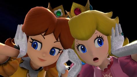 Nintendo Pfp, Peach And Daisy, M Pfp, Mario Princesses, Mario And Princess Peach, Nintendo Princess, Me And Bro, Princess Daisy, Mario Luigi