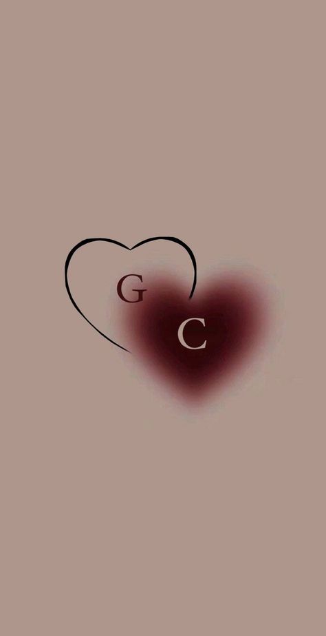 C Tattoo Initial Heart, C Initial Wallpaper, I Heart C, G Wallpaper Letter Aesthetic, C Wallpaper Letter Aesthetic, Initial Wallpaper, I Love C, C Wallpaper, C Tattoo