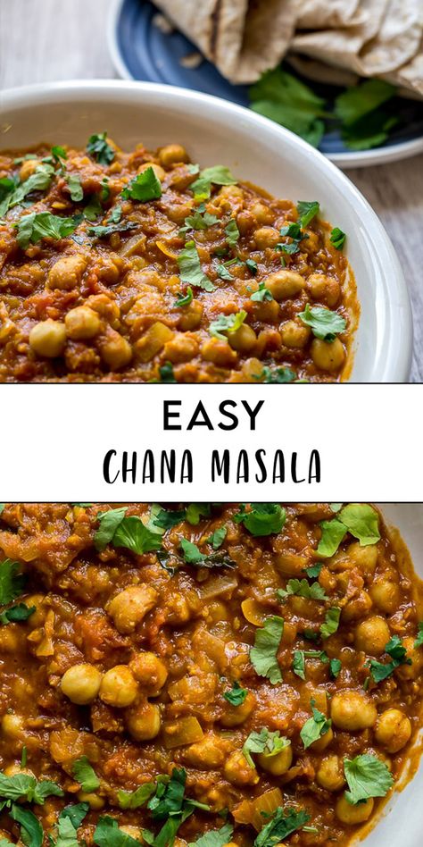 Healthy Chana Masala, Indian Chickpea Recipes Chana Masala, Easy Chana Masala, Easy Indian Recipes Vegetarian, Indian Food Recipes Authentic, Veggie Indian Recipes, Chana Masala Recipe Easy, Indian Food Recipes Easy, Indian Dishes Recipes