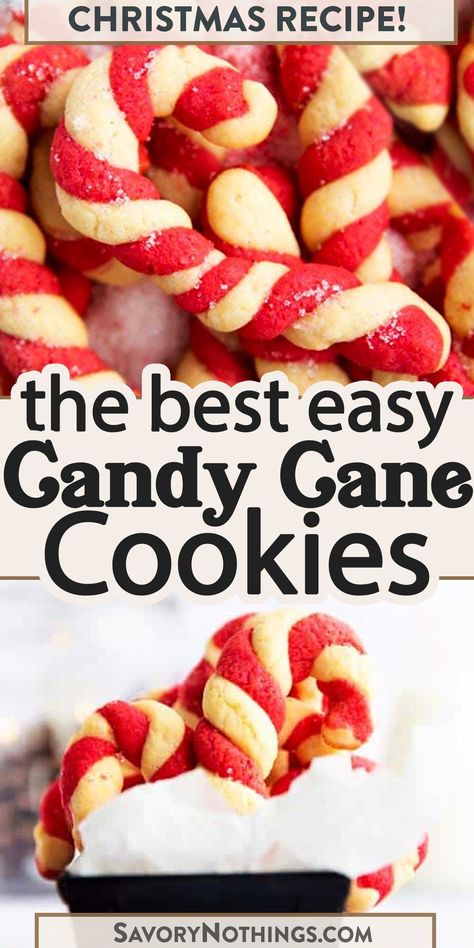 Is it really Christmas without candy cane cookies? I don't think so, which is why they're at the top of my holiday baking list each and every year.I make mine like the very old fashioned recipes, namely without peppermint extract. I use almond, but please feel free to substitute peppermint extract if that's what you prefer. | #christmascookies #candycane #easybaking #holidays Peppermint Candy Cane Cookies Recipe, Candy Cane Cookies Easy, Peppermint Candy Cane Cookies, Old Fashioned Christmas Recipes, Christmas Cookies Candy Cane, Pepermint Cookies, Christmas Candy Cane Cookies, Candy Cane Christmas Cookies, Candy Cane Recipes