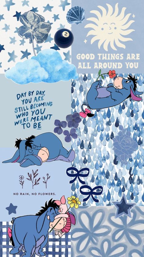 Eeyore Wallpaper Iphone Aesthetic, Winnie The Pooh Thanksgiving Wallpaper, Eeyore Wallpapers, Eeyore Wallpaper Aesthetic, Cute Asthetic Photos Wallpaper, Eeyore Wallpaper, Winnie The Pooh Background, Eeyore Pictures, Disney Movie Art