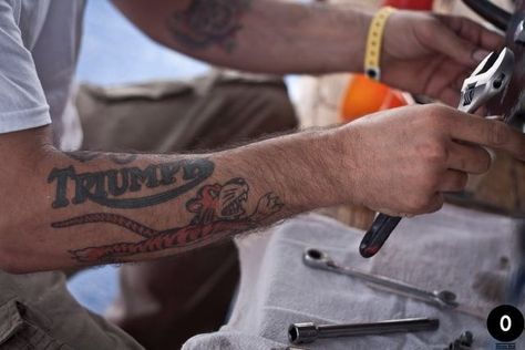 Triumph tattoo Triumph Tattoo, Triumph Motorcycle, Motorcycle Tattoos, Triumph Cars, Car Tattoos, Traditional Tattoo Design, Traditional Tattoo Flash, Triumph Motorcycles, Cafe Racers