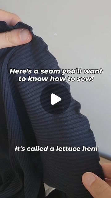 Miriam | Beginner Sewing Tips on Instagram: "I can see why they'd call it a lettuce hem 🥬

Would you use this hem?" Beginner Sewing, Lettuce Hem, Sewing Tips, Sewing For Beginners, Sewing Hacks, Lettuce, I Can, Sewing, Canning