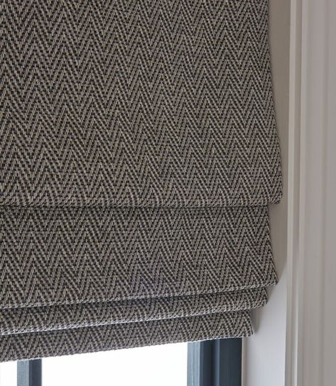 Tweed Curtains, Navy Curtains, Rumpus Room, Fabric Navy, Herringbone Tweed, Window Dressing, Geometric Fabric, Roman Blind, Plain Fabric