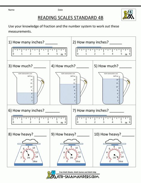 12 Reading Measurements Worksheet -  -  Check more at https://printable-sheets.com/12-reading-measurements-worksheet/ Measurements Worksheet, Subtraction Facts Worksheet, Free Reading Passages, Top Template, Weekly Homework, 5th Grade Worksheets, Homework Sheet, Measurement Worksheets, Free Printable Math Worksheets