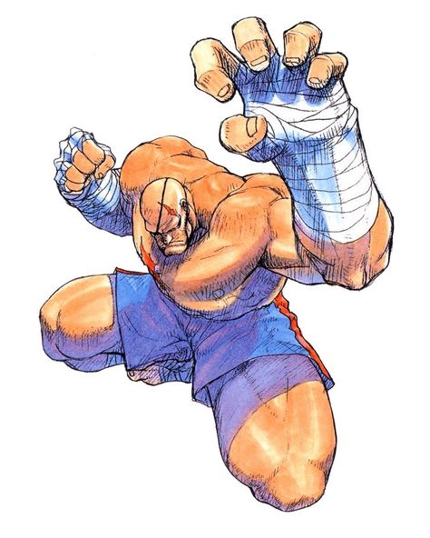 Sagat Artwork - Super Street Fighter II Turbo Art Gallery Sagat Street Fighter, Max Tattoo, Videogame Fanart, Street Fighter Zero, Street Fighter Iii, Capcom Street Fighter, Fighter Art, Street Fighter Alpha, Boxe Thai