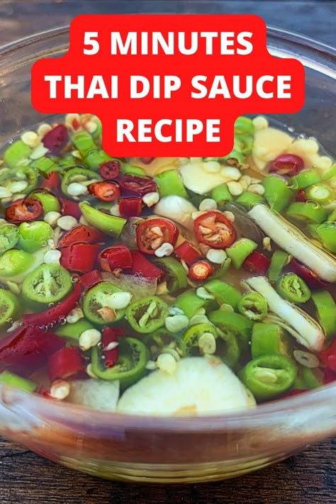 Nam Pla Prik, Prik Nam Pla Recipe, Thai Dipping Sauce Recipes, Thai Dip, Thai Sauces, Egg Roll Sauce, Apartment Homesteading, Asian Condiments, Spicy Sauce Recipe