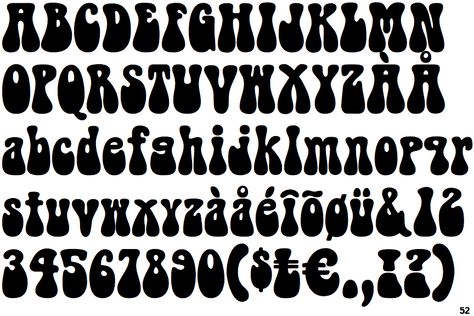 1960s Typography, 1960s Font, 60s Font, Hippie Font, Bubble Alphabet, Bubble Letter Fonts, Font Bubble, Writing Fonts, Alfabet Letters