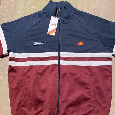 Ellesse Men's Blue Rimini Track Jacket Ellesse Jacket, Be Authentic, Retro Jacket, Tracksuit Tops, Shipping Packaging, Rimini, Track Jacket, Track Jackets, Puma Jacket