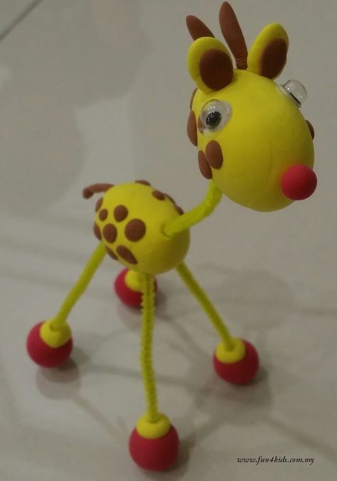 Giraffe made from air dry clay Clay Craft, Dry Clay, Air Dry Clay, Clay Crafts, Air Dry, Art