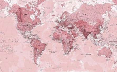 #pink #aesthetic #travelmaps #travel Pink World Map Wallpaper, Pink World Map, 컴퓨터 배경화면, Pink Wallpaper Laptop, World Map Mural, Map Wall Mural, Wallpaper Notebook, Map Murals, Laptop Wallpaper Desktop Wallpapers