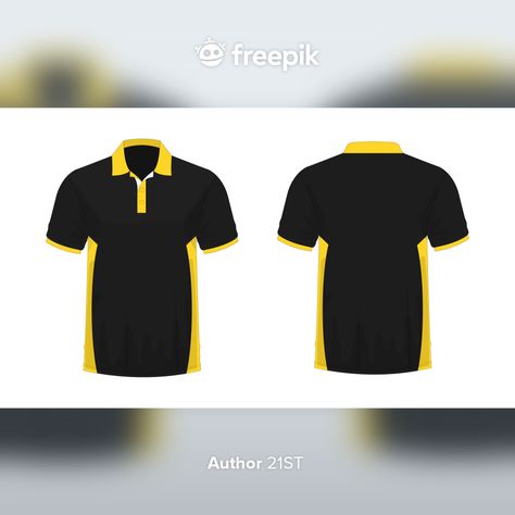 T-shirt polo yellow and black template f... | Premium Vector #Freepik #vector #soccer #shirt #clothes #yellow Yellow Shirt Outfit, Black Template, Polo T Shirt Design, Beer Photos, Sports Tshirt Designs, Yellow Polo Shirt, Sports Polo Shirts, Polo Shirt Design, Polo Design