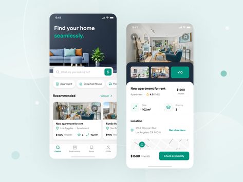 Real Estate Mobile App Ui Design, Real Estate Ui Design, Mobile Phone Design, Real Estate App, House App, Movie App, Stadium Design, Ux Mobile, Mobile Web Design