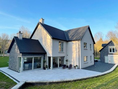 Self Build Houses Uk, Self Build Houses Ireland, House Designs Ireland, Bloxburg Exterior, Dream House Aesthetic, Lavender Plants, Self Build Houses, Self Build, Contemporary House Exterior