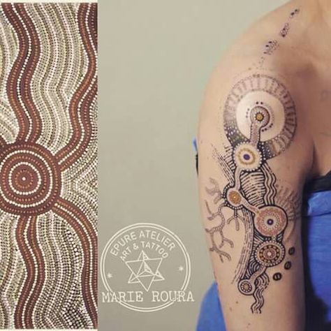 Aboriginal Tattoo Designs, Aboriginal Drawings, Aboriginal Tattoo, Sleeve Inspiration, Indigenous Australia, Australia Tattoo, Aboriginal Australia, Tattoo Design Book, Sleeves Ideas